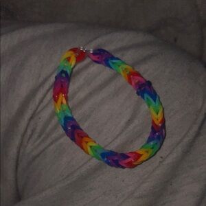 Colorful Rainbow Loom Bracelet